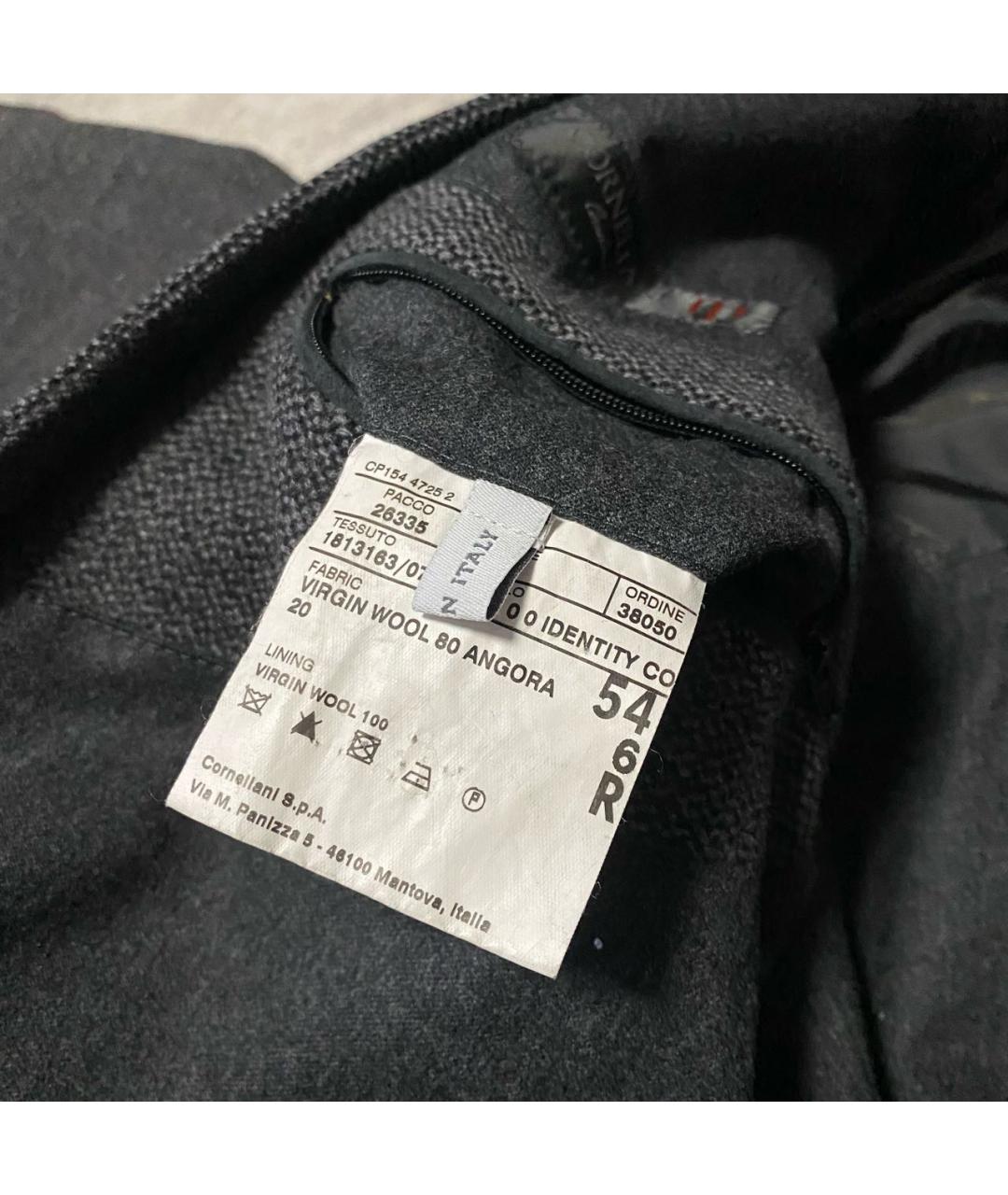 CORNELIANI Антрацитовое шерстяное пальто, фото 6