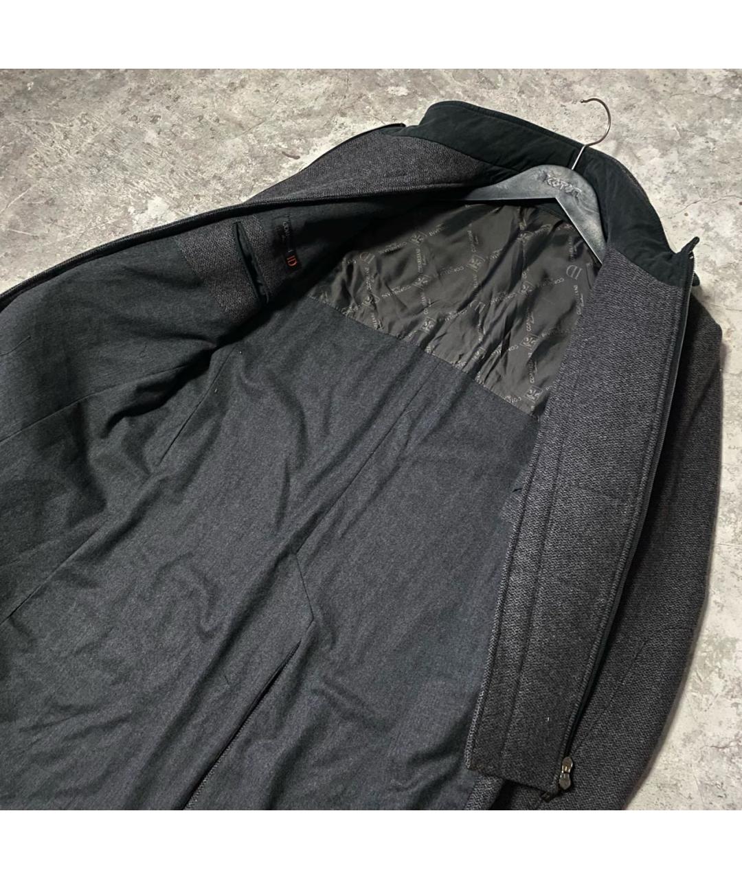 CORNELIANI Антрацитовое шерстяное пальто, фото 4