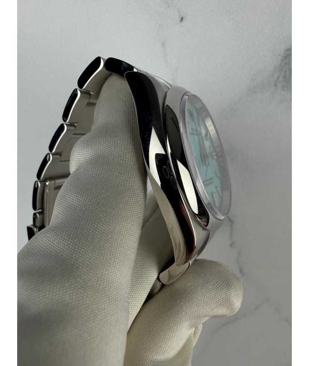 ROLEX Голубые металлические часы, фото 4