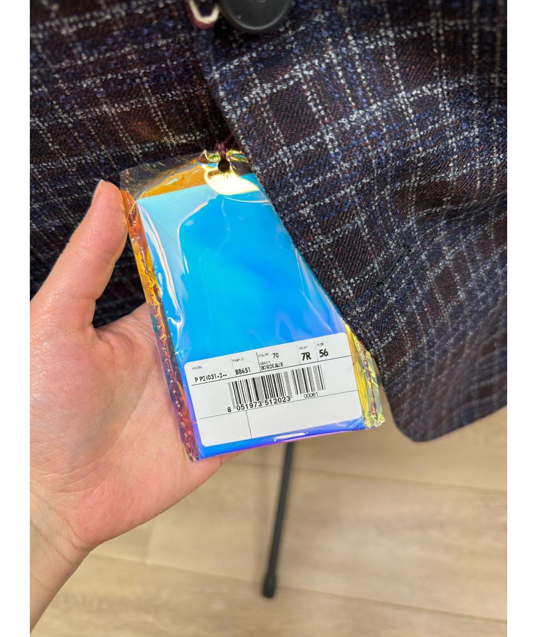 PAL ZILERI Темно-синий шерстяной пиджак, фото 4