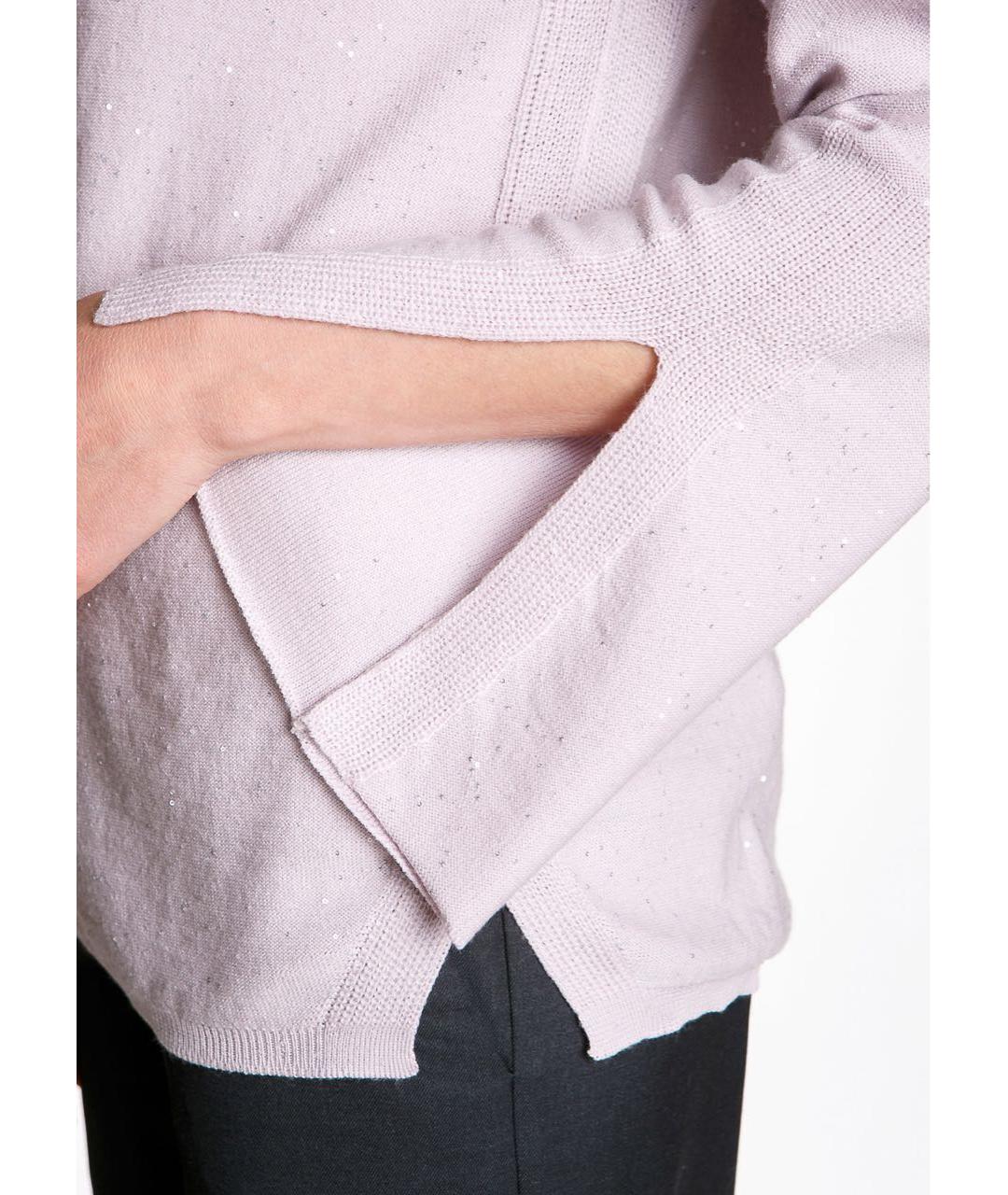 LES COPAINS Розовый шерстяной джемпер / свитер, фото 3