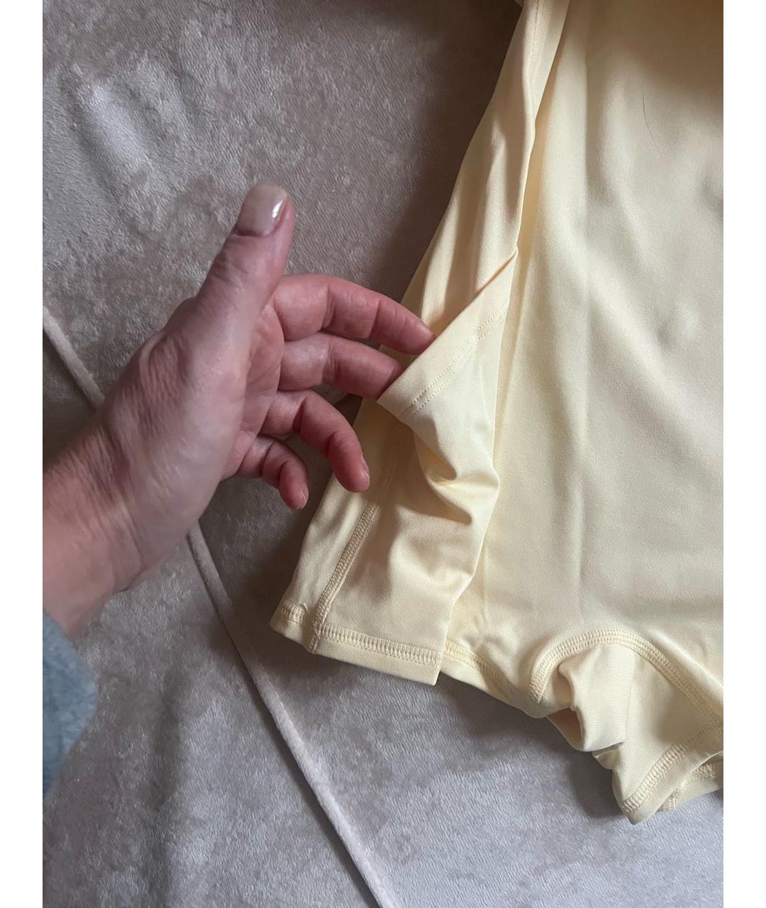 ALO YOGA Желтое полиэстеровое платье, фото 5