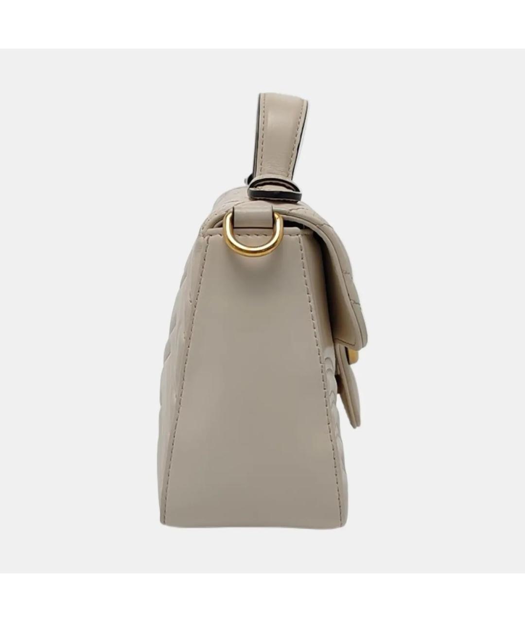 GUCCI Бежевая кожаная сумка через плечо, фото 3