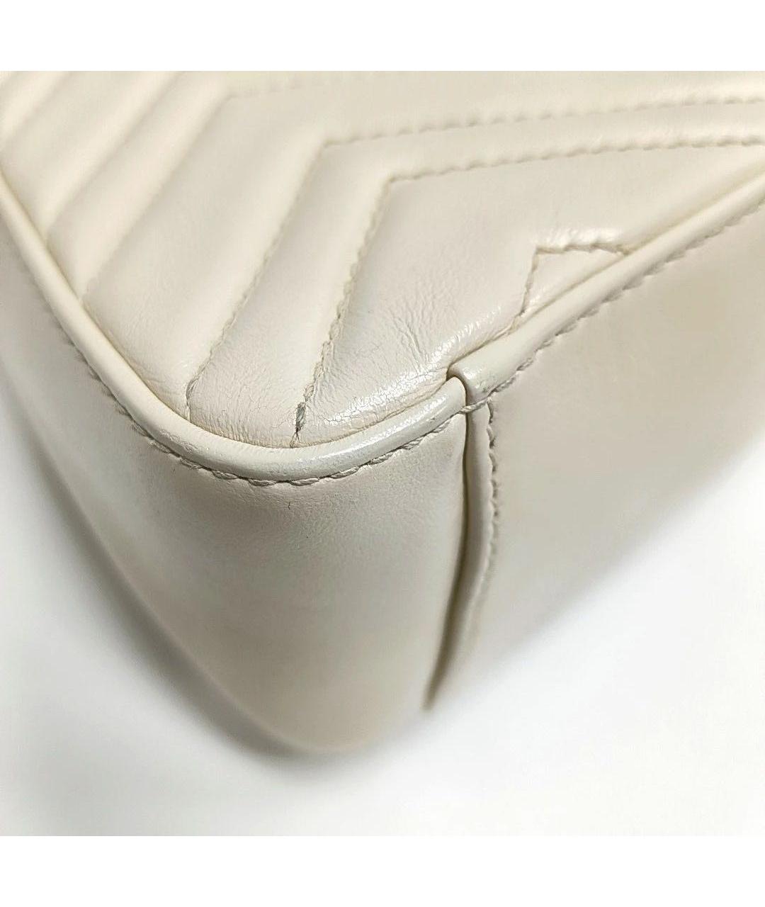 GUCCI Бежевая кожаная сумка через плечо, фото 7