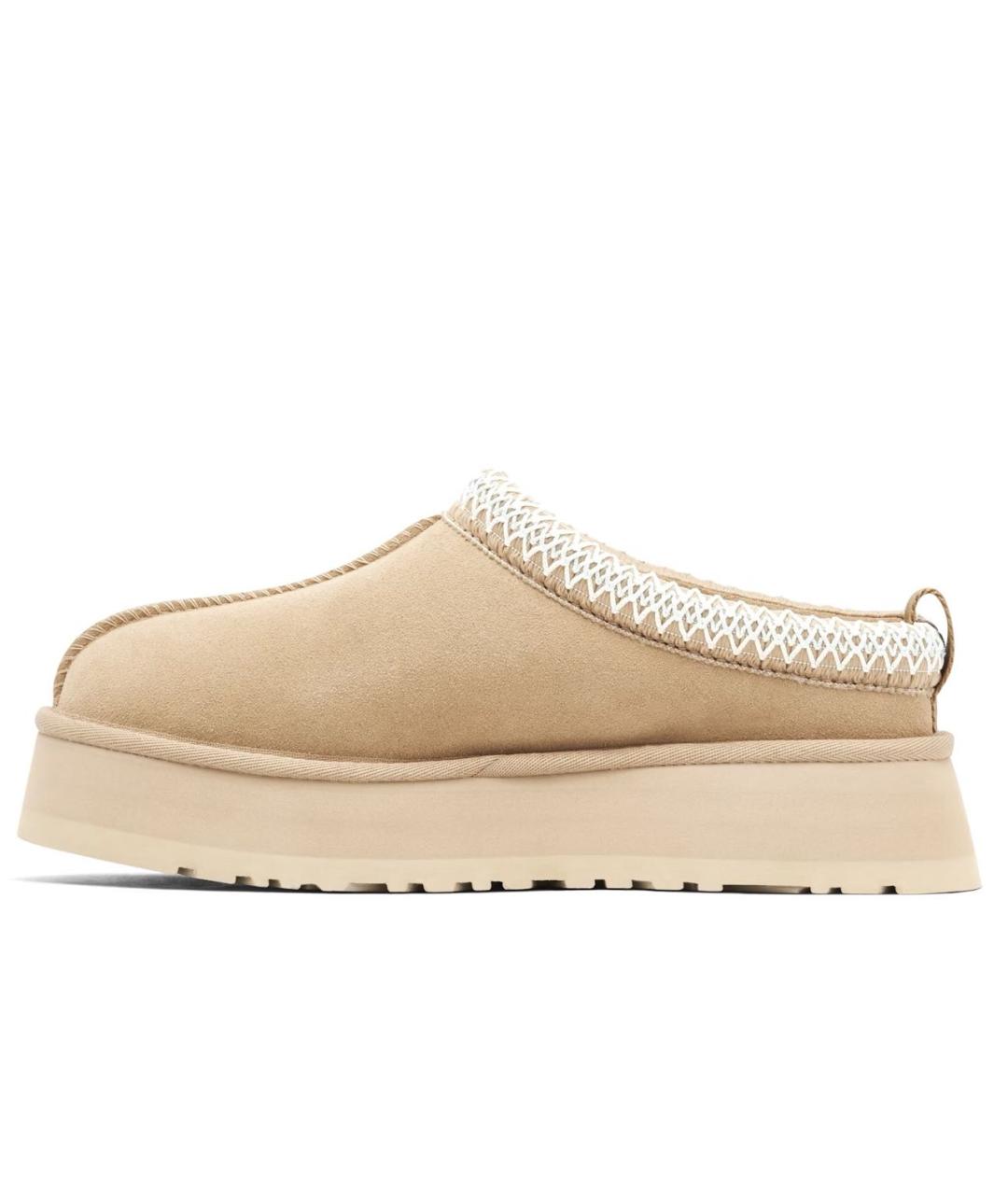 UGG AUSTRALIA Бежевые замшевые сабо, фото 8