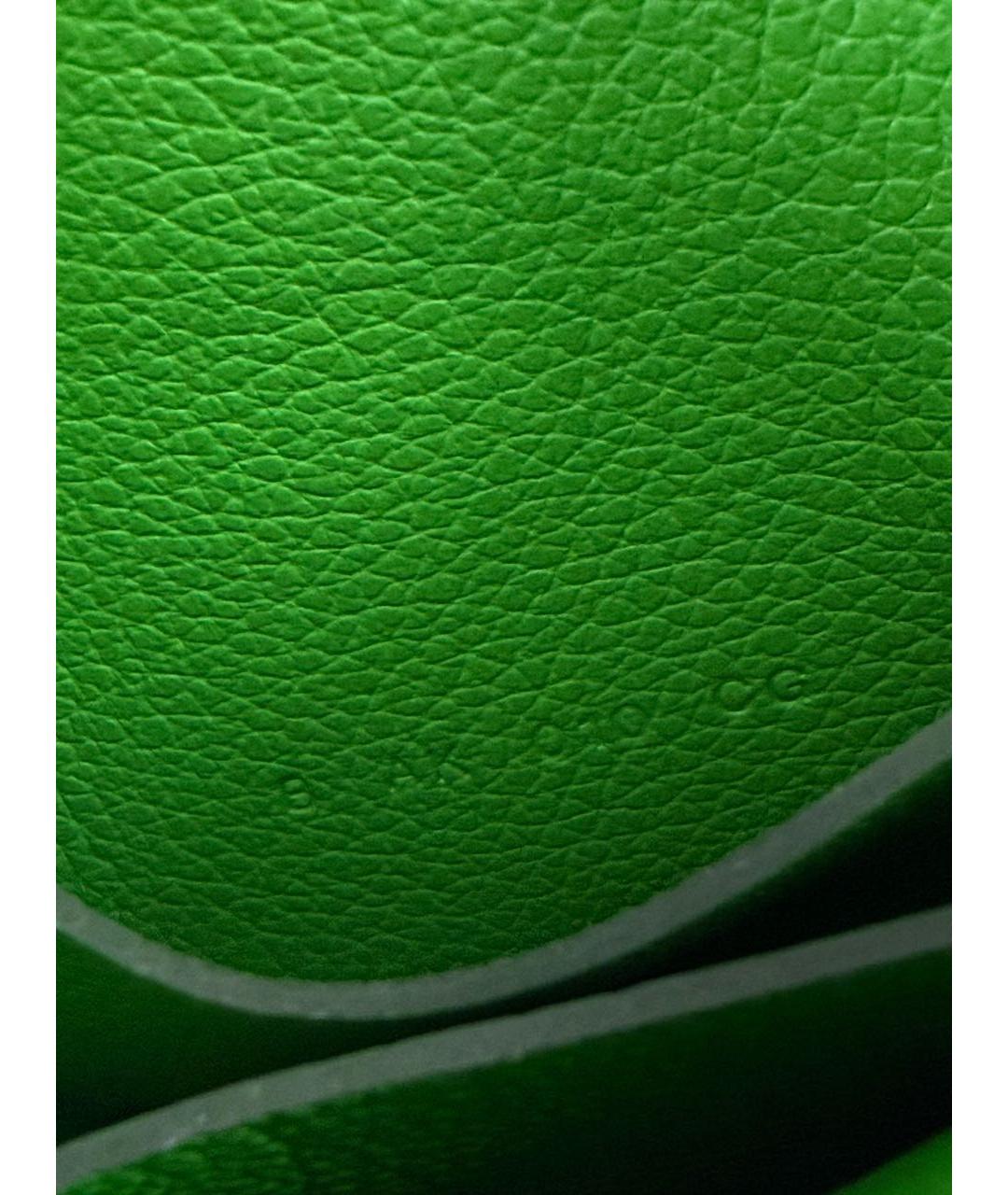 HERMES Зеленая кожаная поясная сумка, фото 4