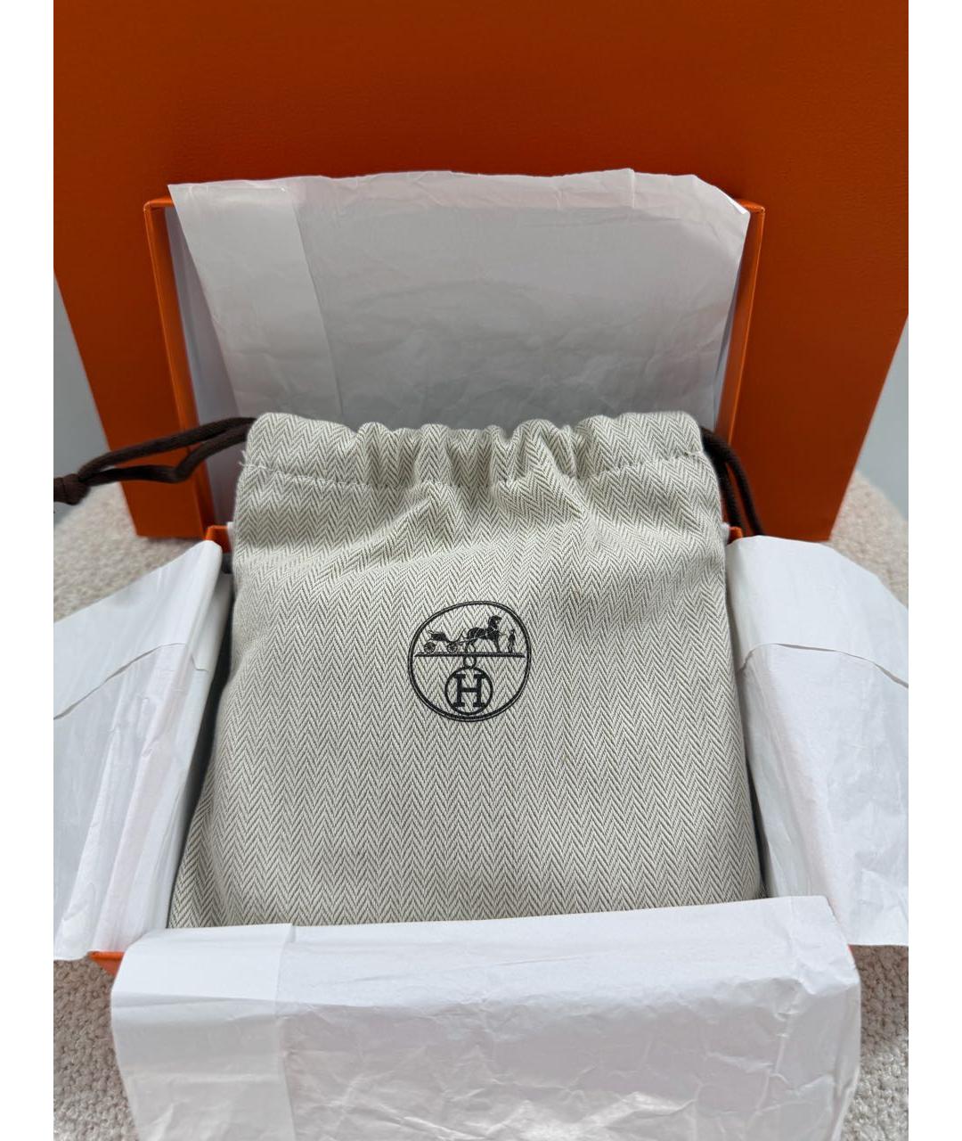 HERMES Зеленая кожаная поясная сумка, фото 8