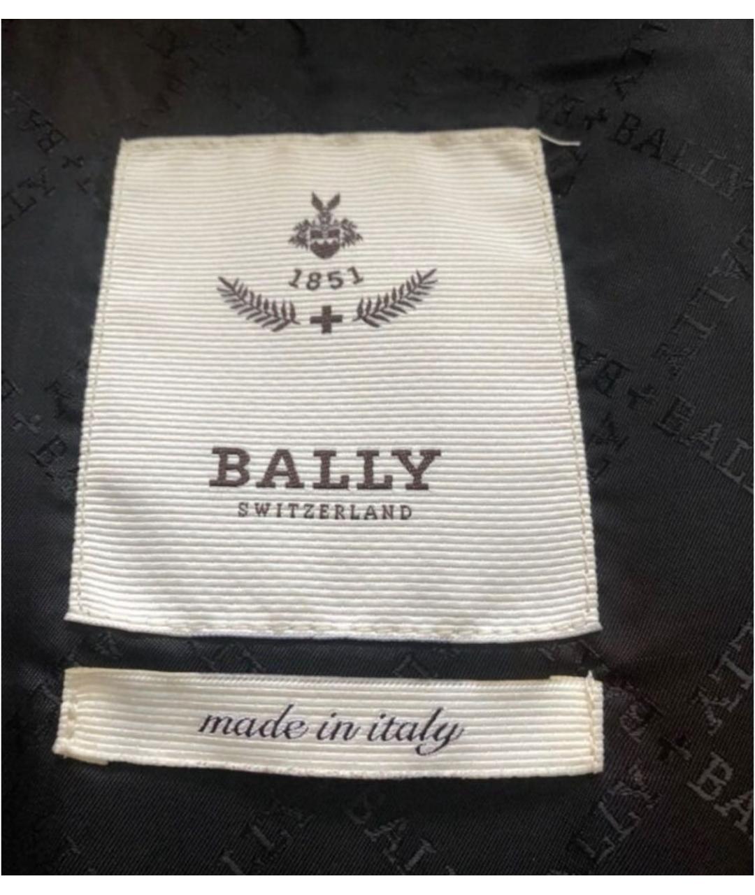 BALLY Черная кожаная куртка, фото 3