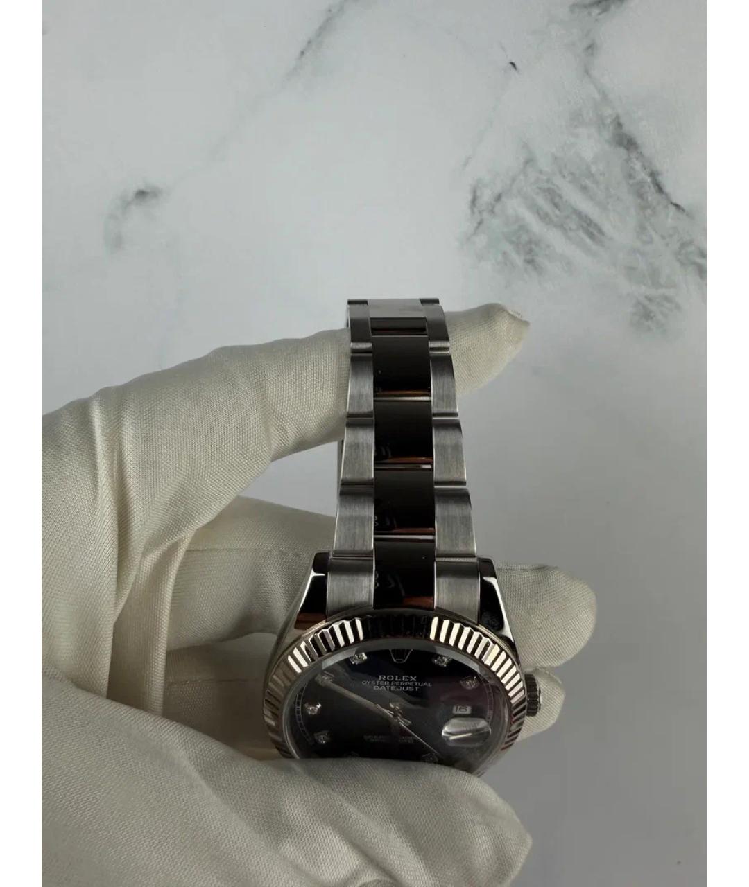 ROLEX Синие часы из белого золота, фото 7