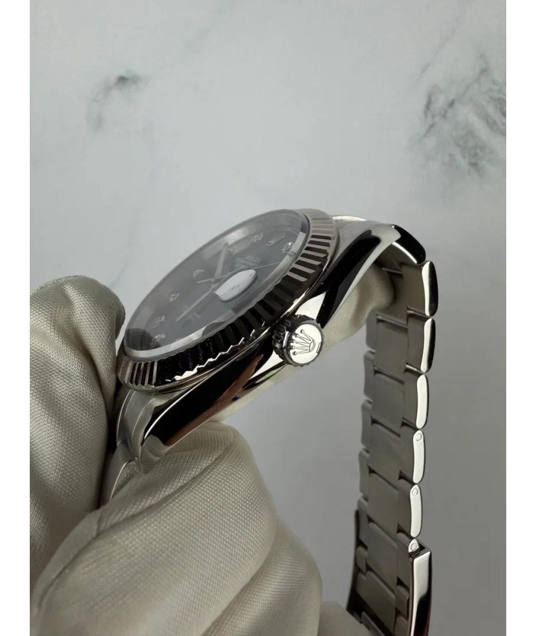 ROLEX Синие часы из белого золота, фото 3