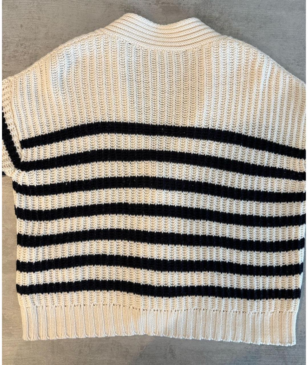 'S MAX MARA Белый шерстяной кардиган, фото 2