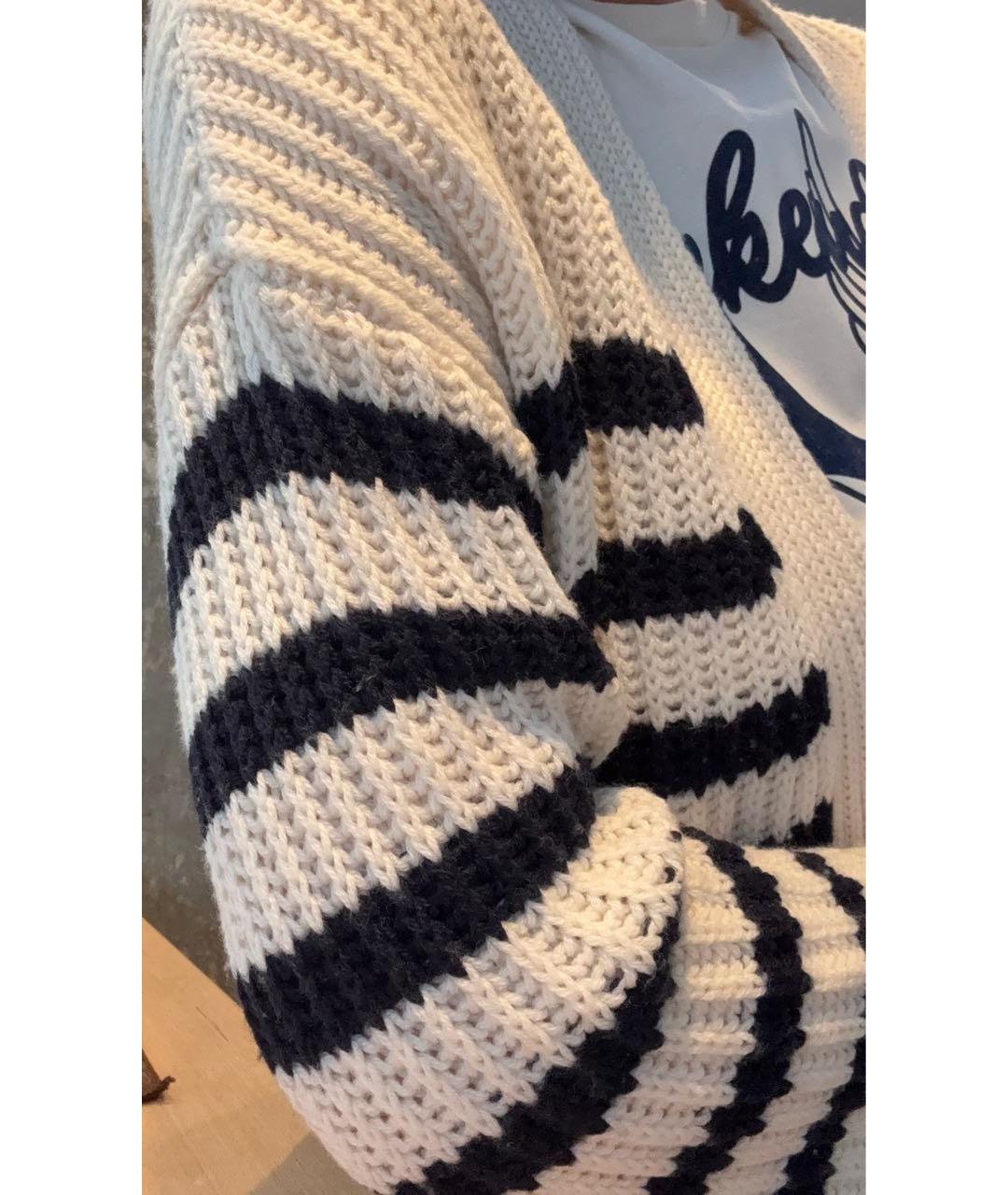 'S MAX MARA Белый шерстяной кардиган, фото 5