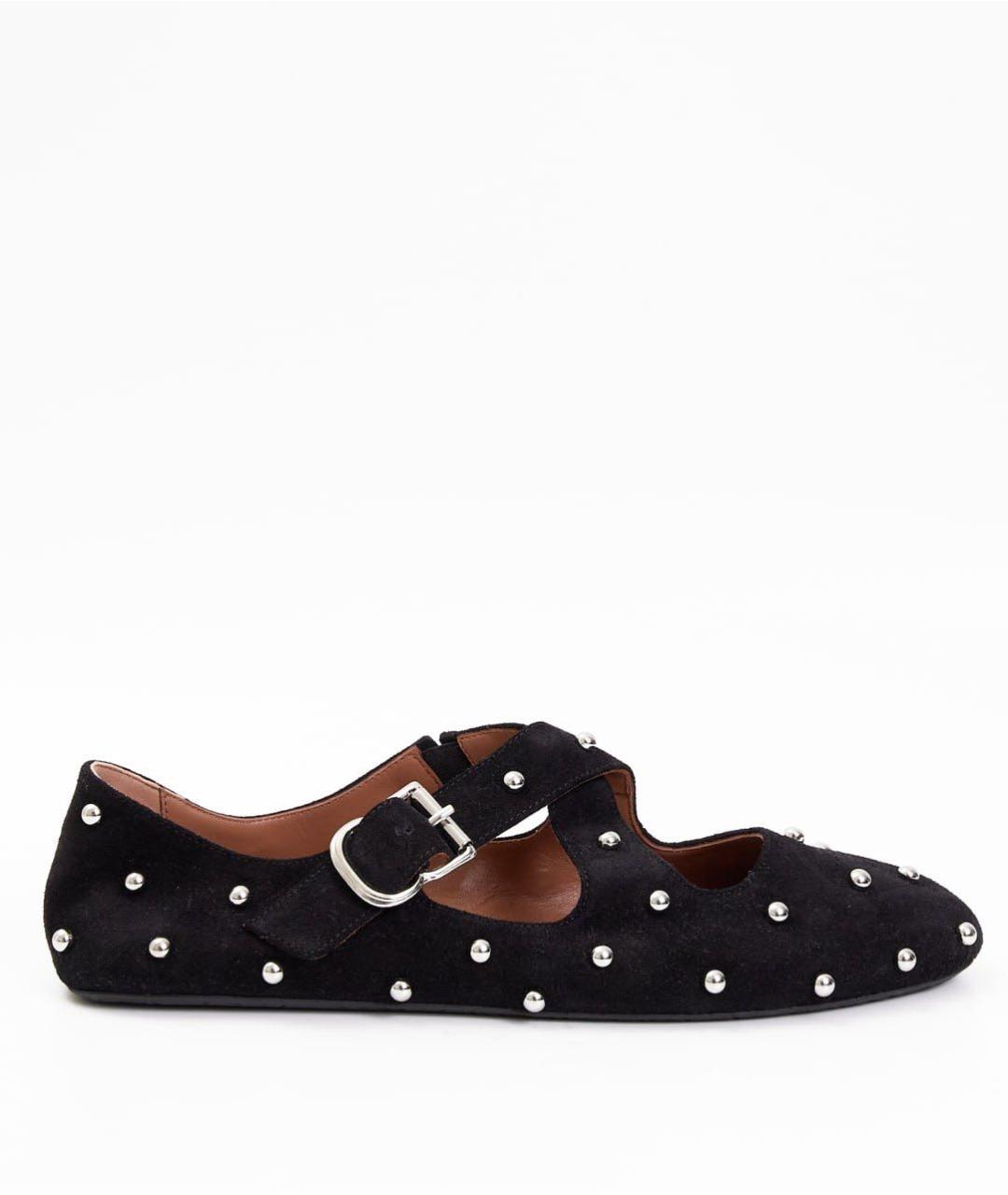 ALAIA Черные замшевые балетки, фото 6