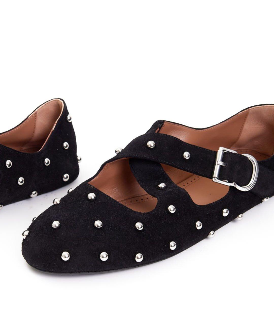 ALAIA Черные замшевые балетки, фото 4