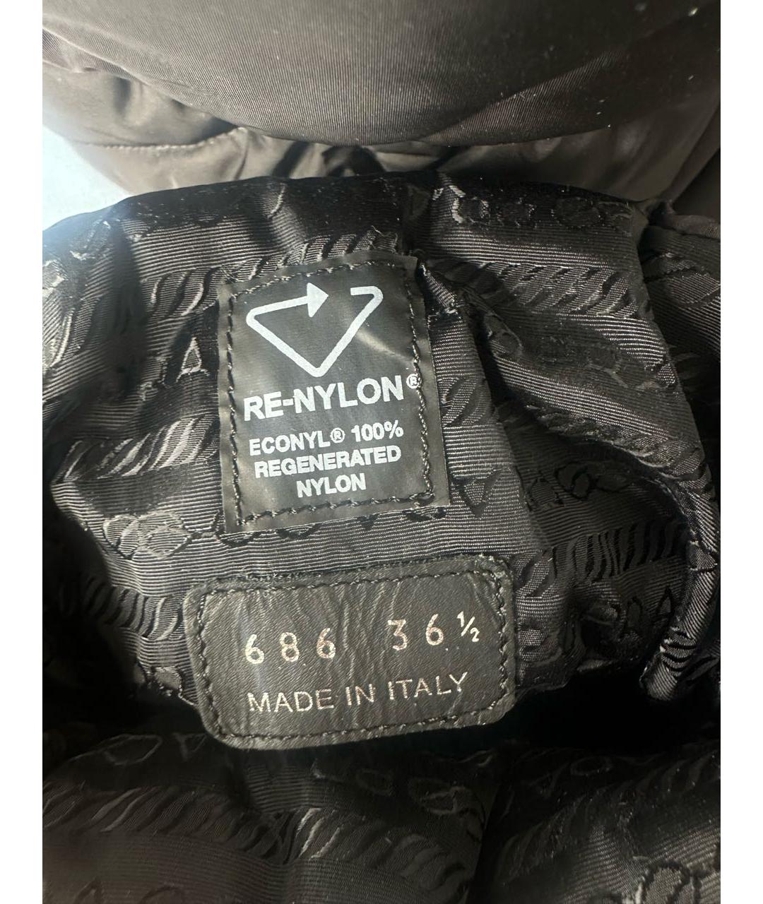 PRADA Черные текстильные полусапоги, фото 5