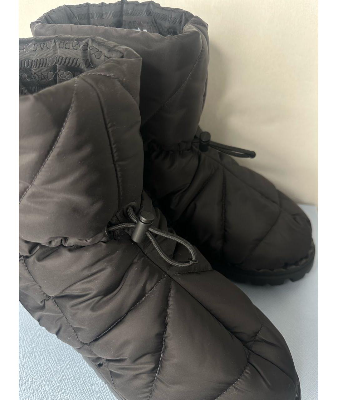 PRADA Черные текстильные полусапоги, фото 6