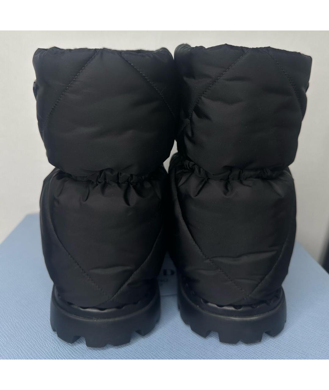 PRADA Черные текстильные полусапоги, фото 4