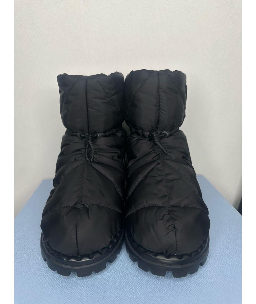 PRADA Черные текстильные полусапоги, фото 2