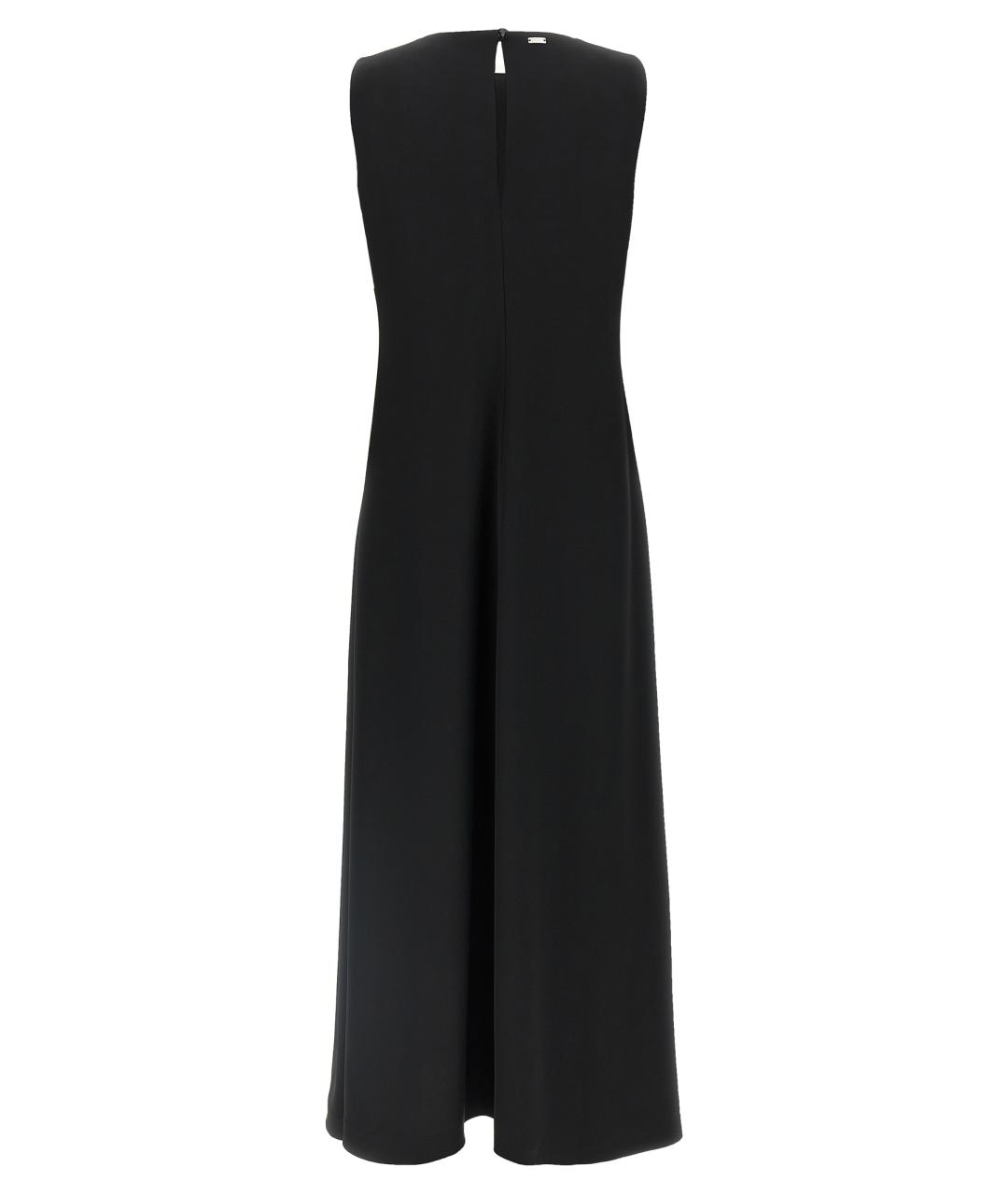 HERNO Черное полиэстеровое вечернее платье, фото 2