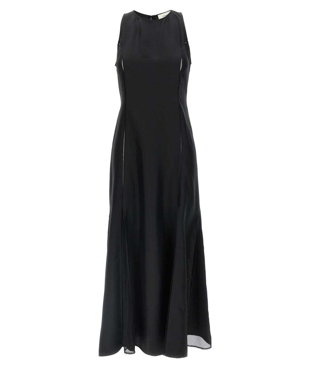 LOULOU STUDIO Черное шелковое вечернее платье, фото 1