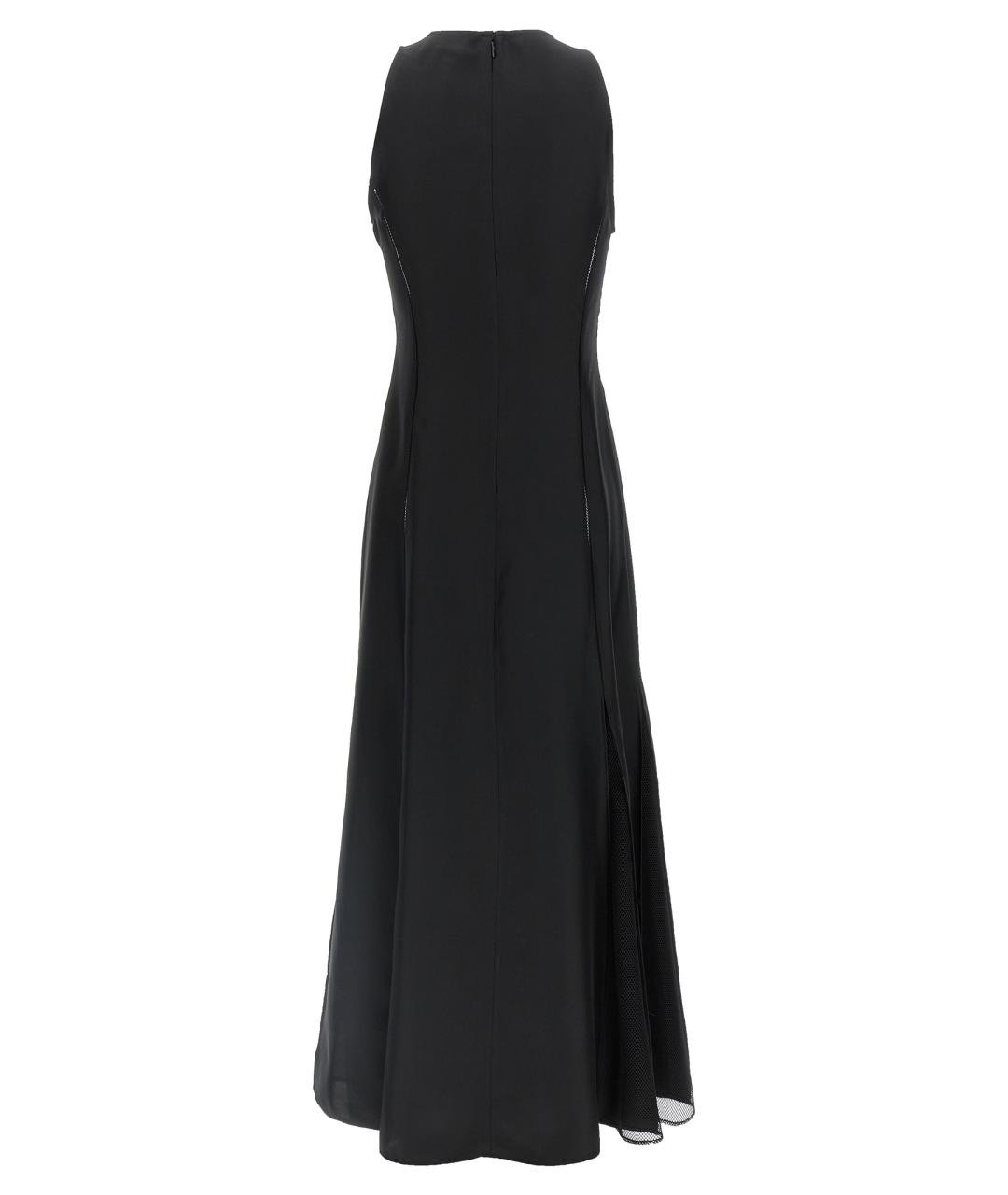 LOULOU STUDIO Черное шелковое вечернее платье, фото 2