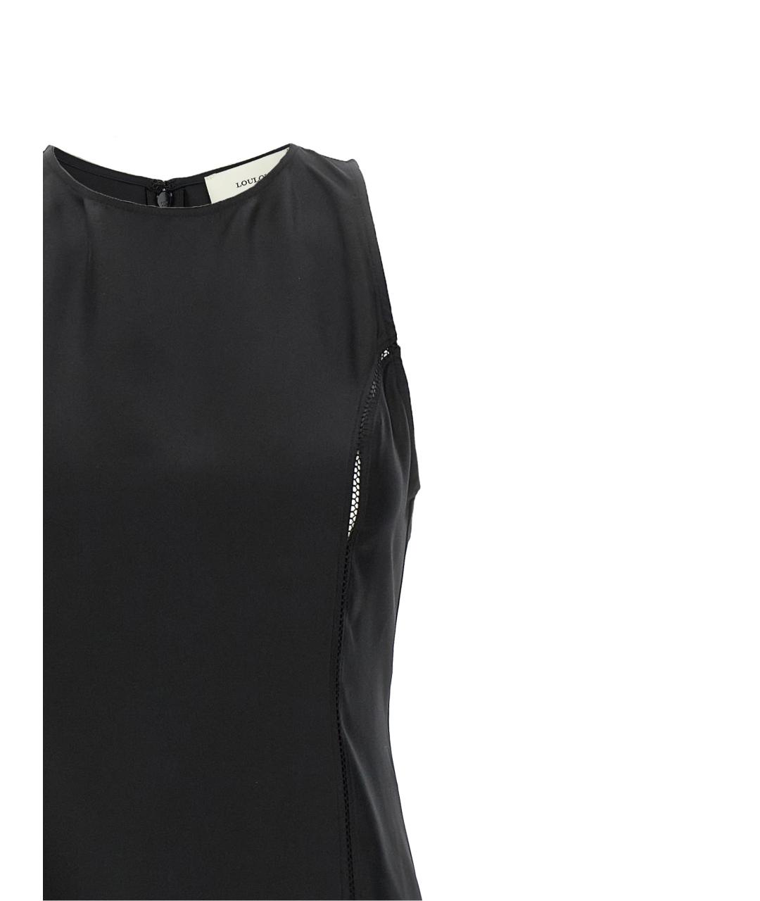 LOULOU STUDIO Черное шелковое вечернее платье, фото 3