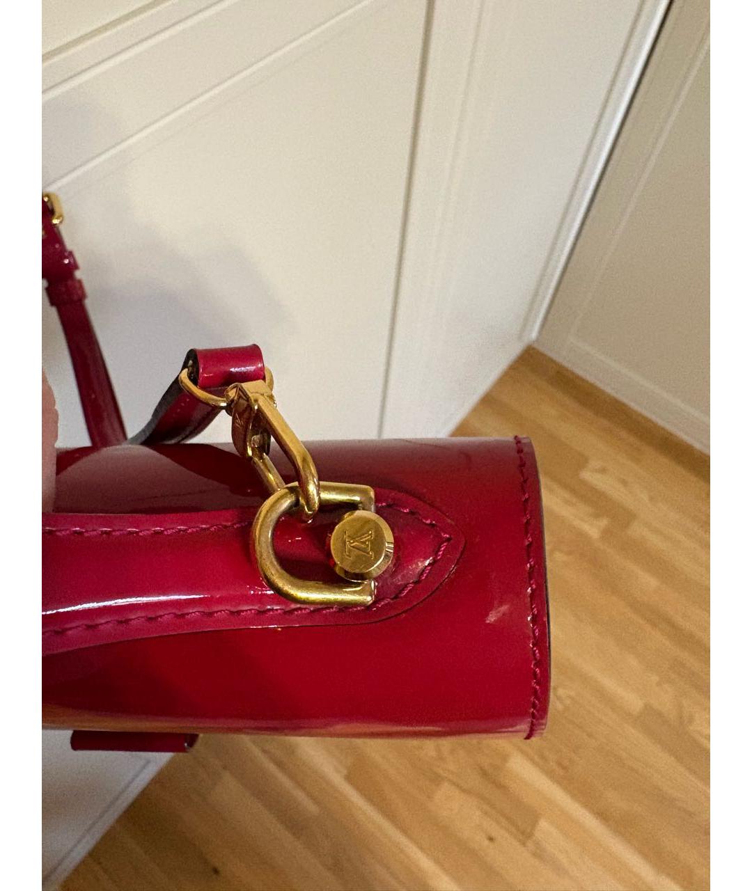 LOUIS VUITTON Розовая сумка через плечо из лакированной кожи, фото 7