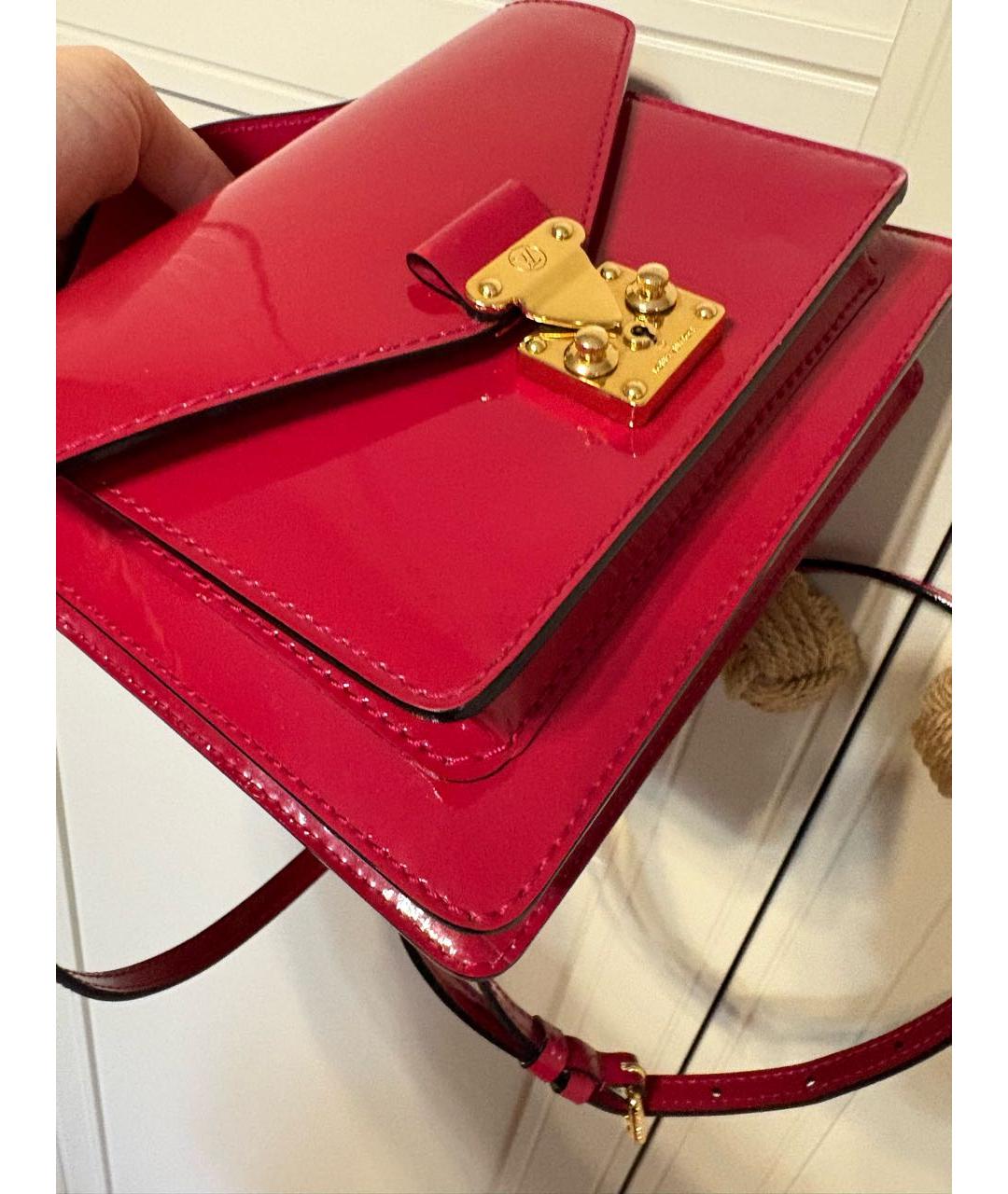 LOUIS VUITTON Розовая сумка через плечо из лакированной кожи, фото 2