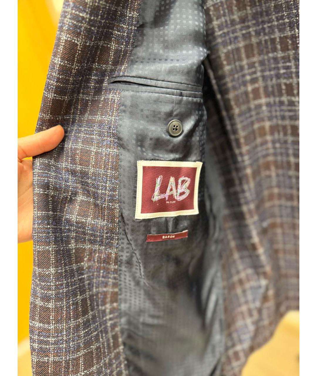 PAL ZILERI Темно-синий шерстяной пиджак, фото 4