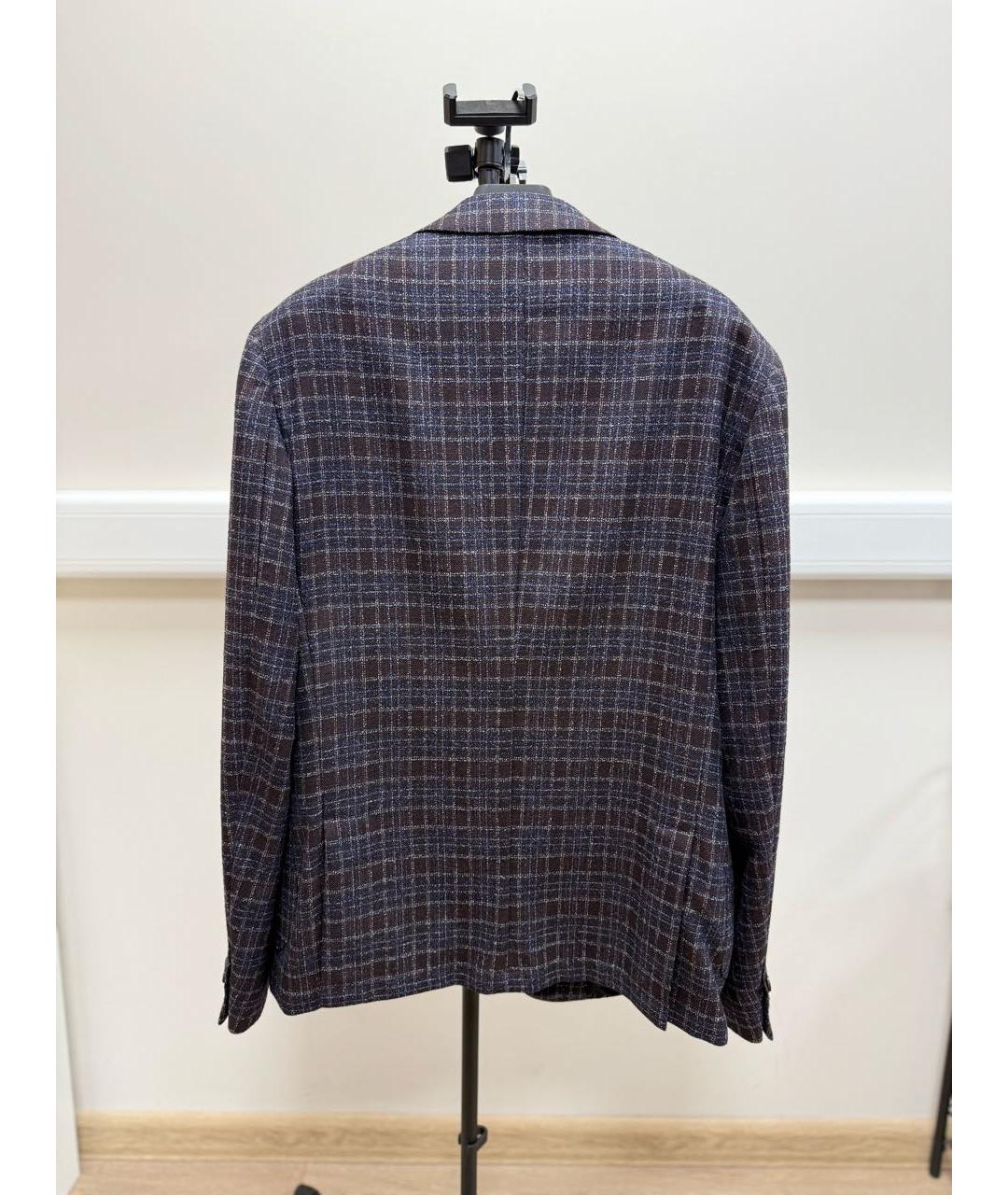 PAL ZILERI Темно-синий шерстяной пиджак, фото 2