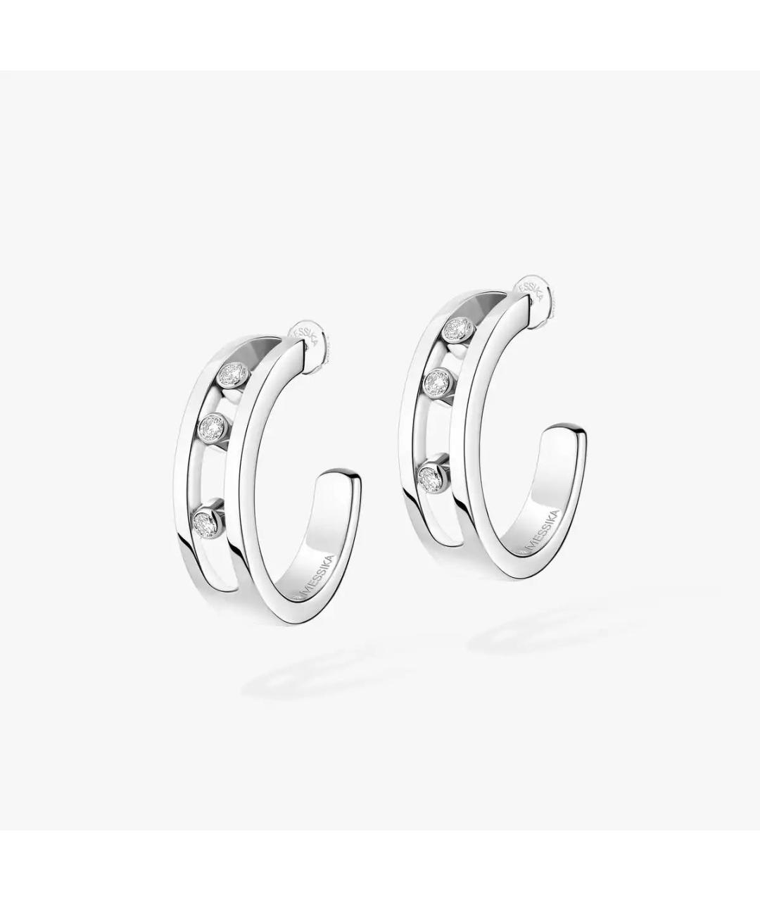 MESSIKA Серебряные серьги из белого золота, фото 5