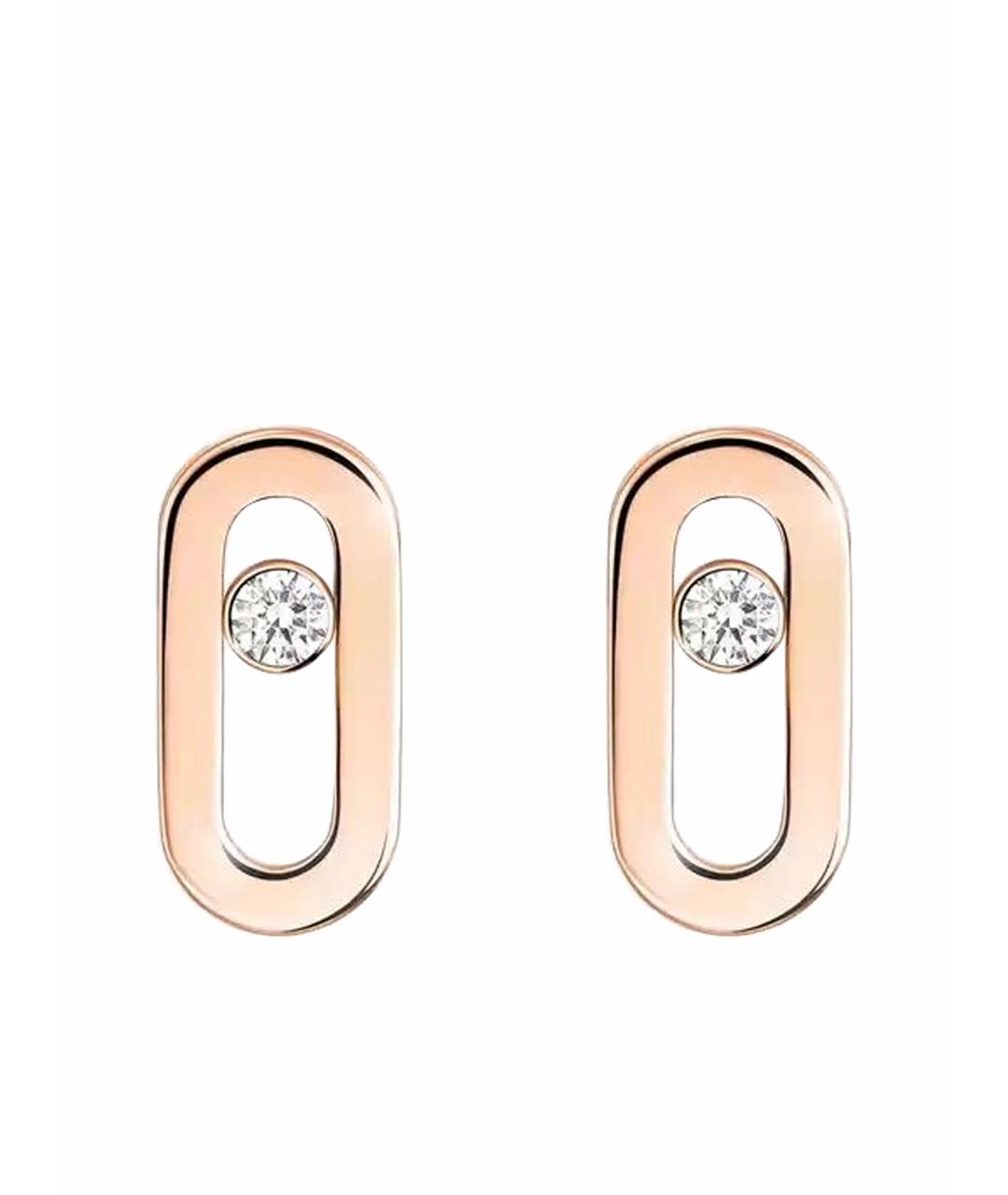 MESSIKA Бежевые серьги из розового золота, фото 1