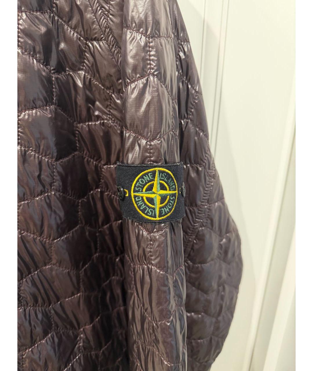STONE ISLAND Фиолетовая синтетическая куртка, фото 5