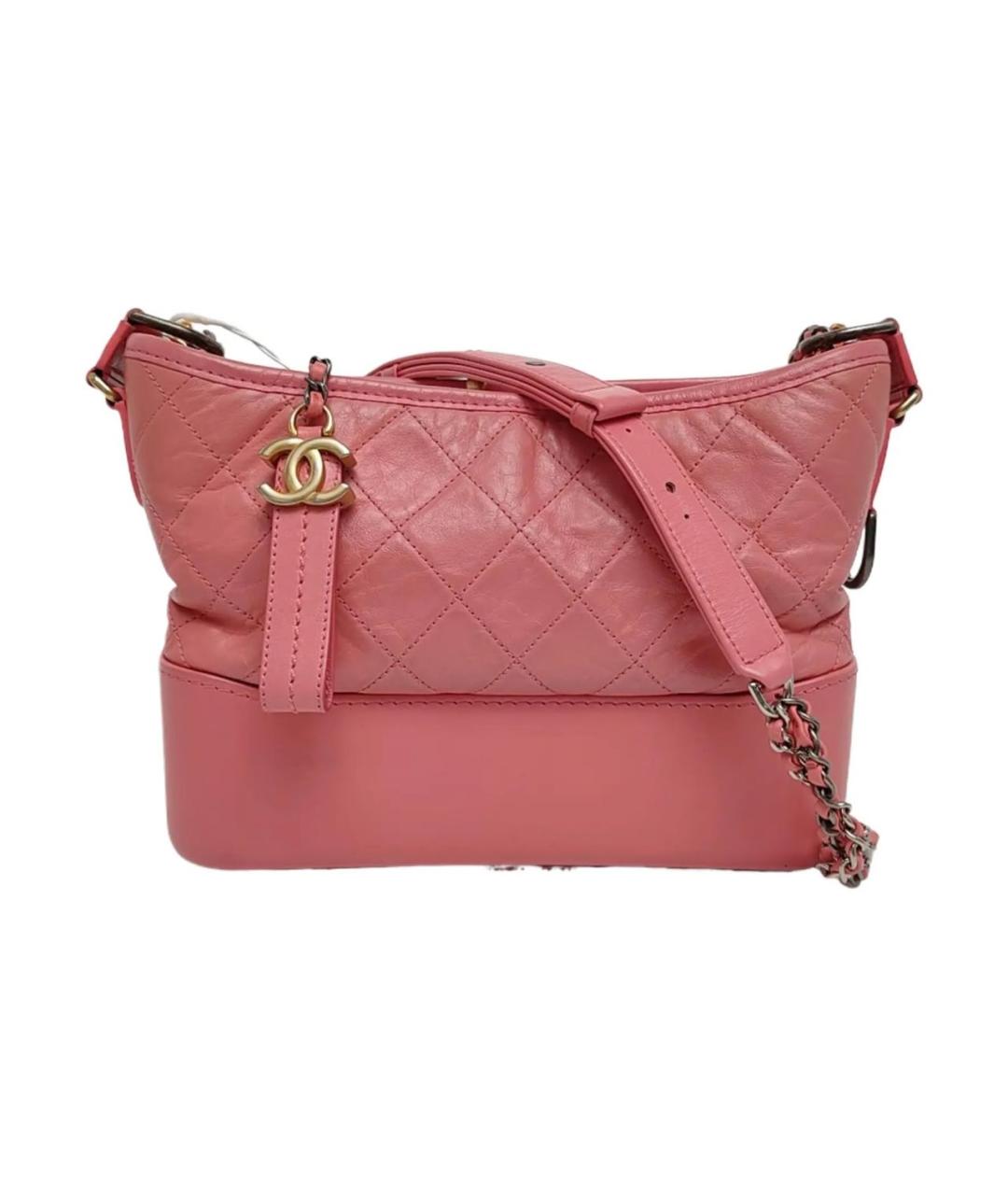 CHANEL Розовая кожаная сумка тоут, фото 9