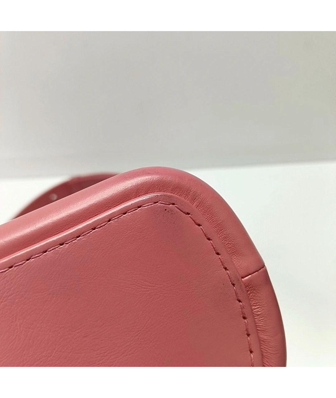 CHANEL Розовая кожаная сумка тоут, фото 8
