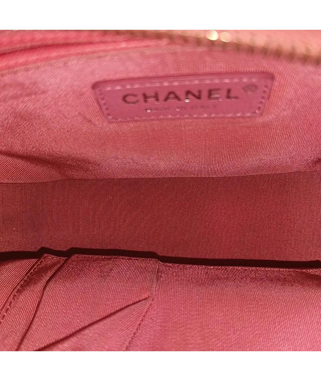 CHANEL Розовая кожаная сумка тоут, фото 5
