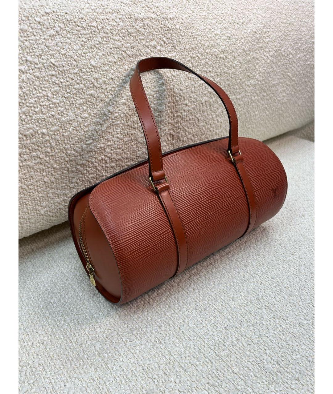 LOUIS VUITTON Красная кожаная сумка с короткими ручками, фото 2