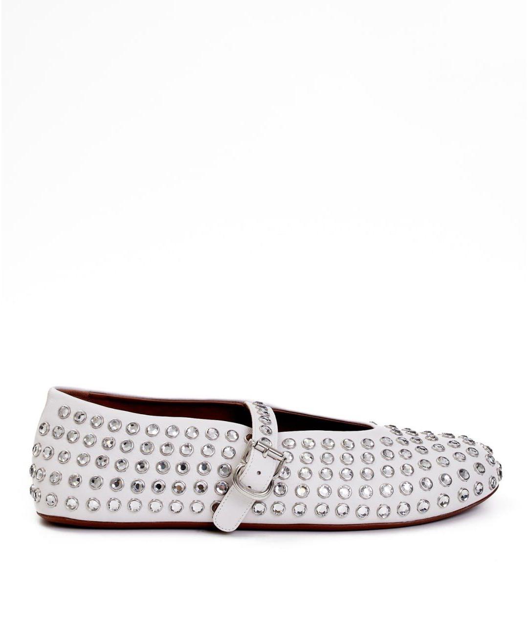 ALAIA Белые замшевые балетки, фото 6