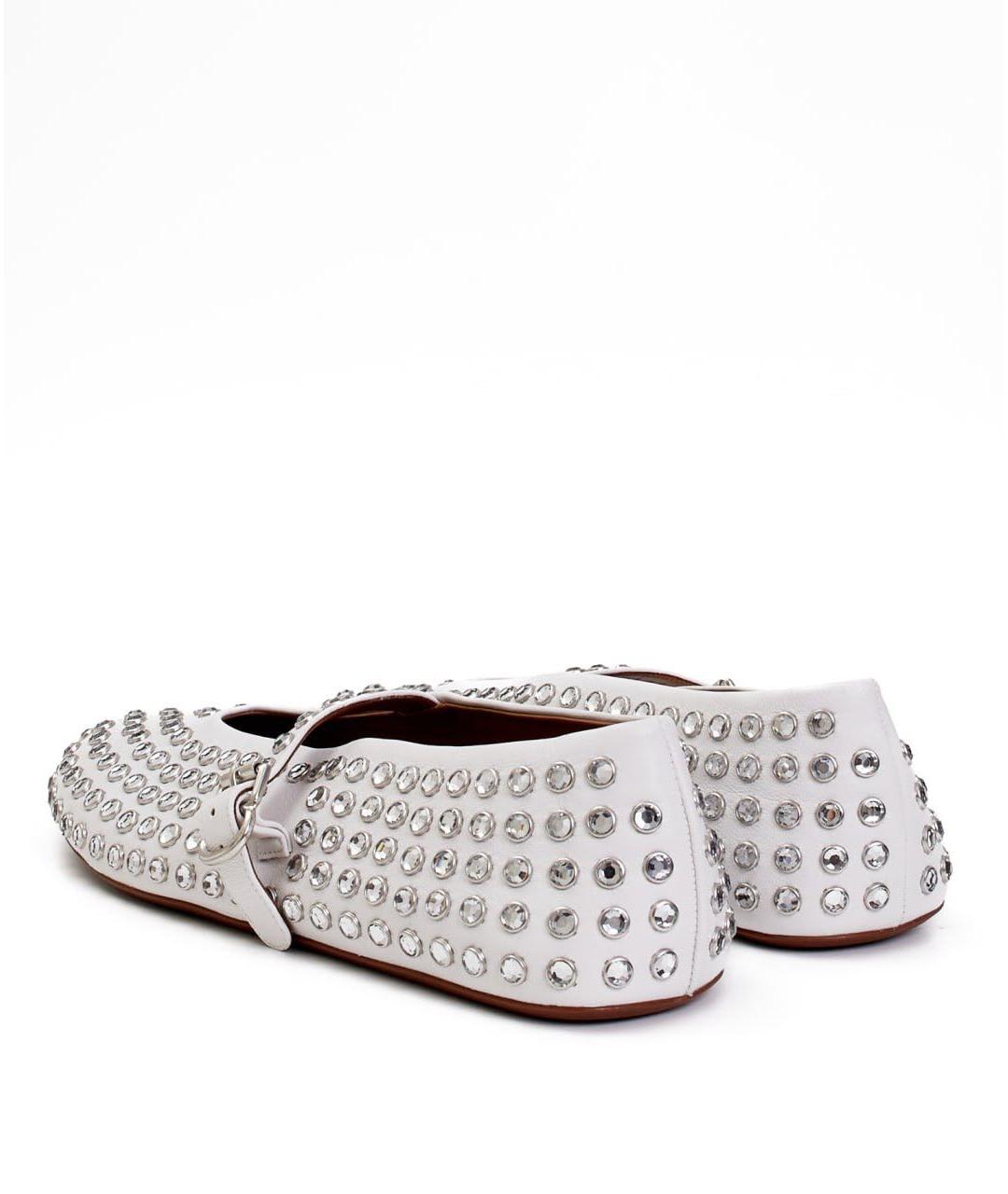 ALAIA Белые замшевые балетки, фото 4