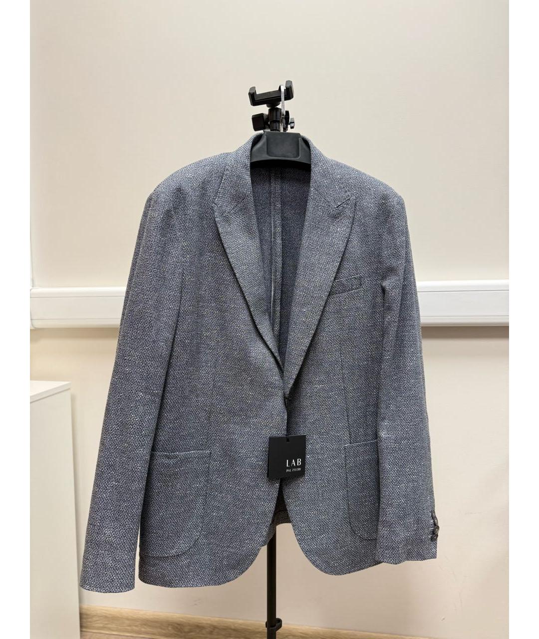 PAL ZILERI Голубой хлопковый пиджак, фото 7