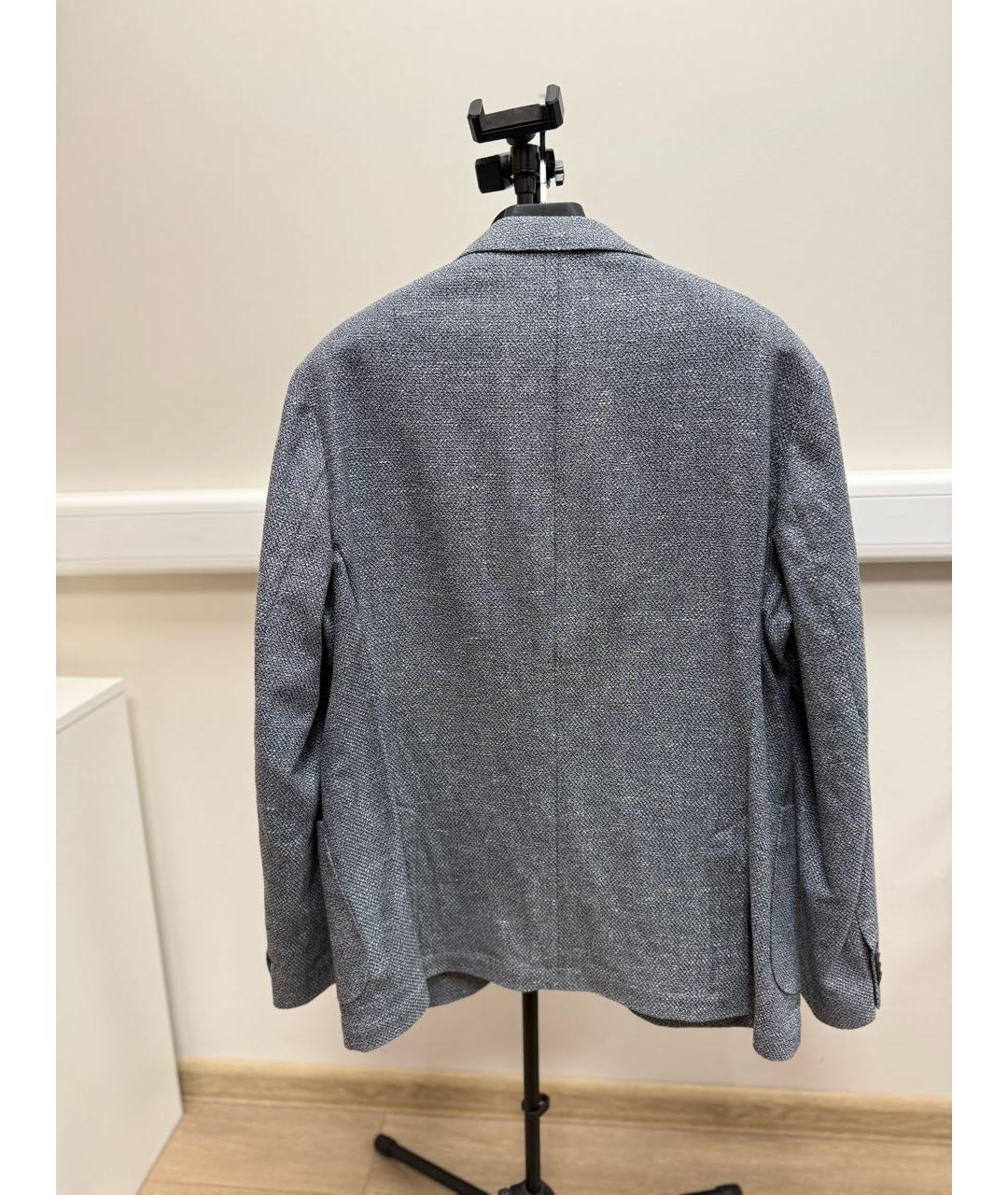 PAL ZILERI Голубой хлопковый пиджак, фото 2