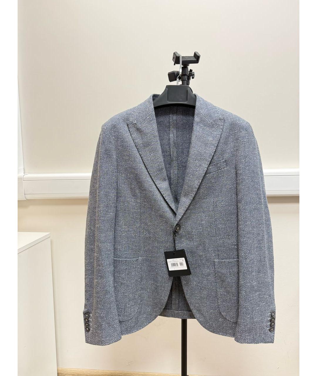 PAL ZILERI Голубой хлопковый пиджак, фото 5