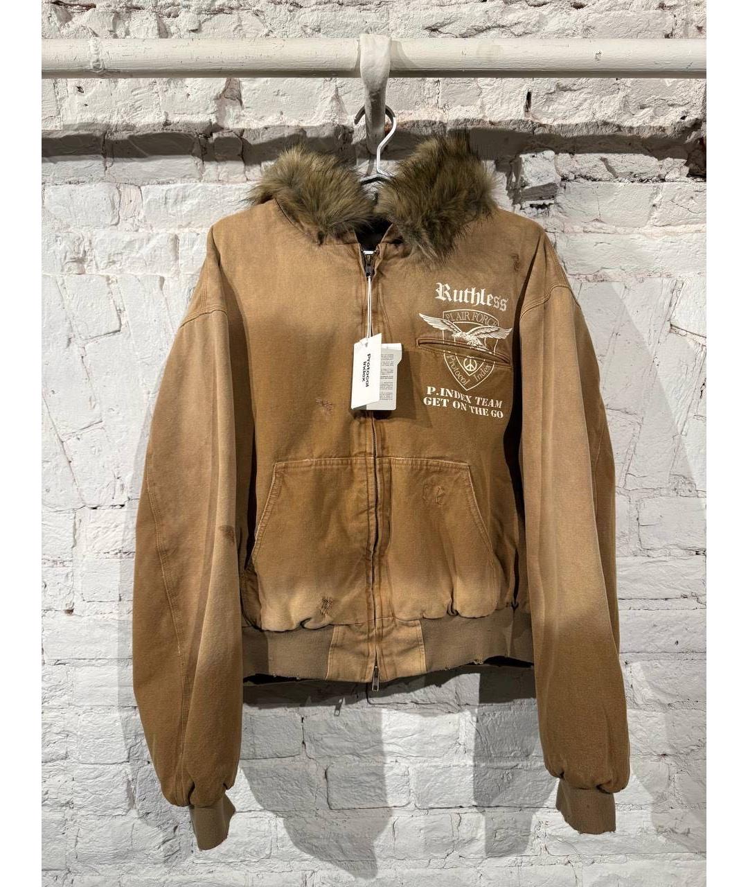 PROTOCOL INDEX Коричневая куртка, фото 3