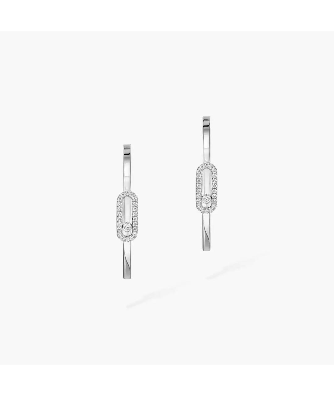 MESSIKA Серебряные серьги из белого золота, фото 3