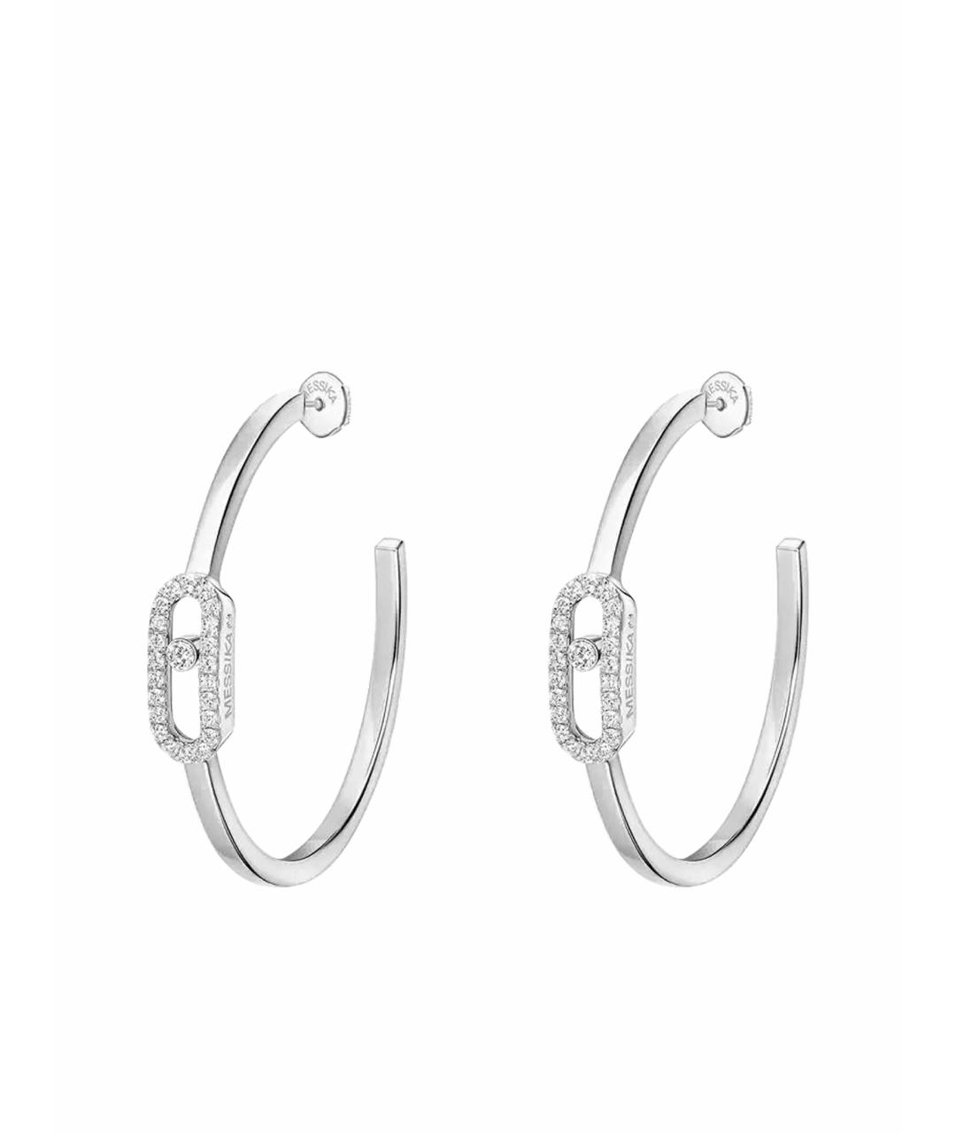 MESSIKA Серебряные серьги из белого золота, фото 4