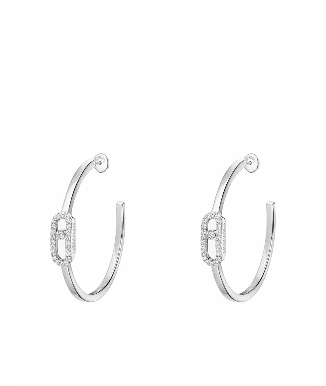 MESSIKA Серебряные серьги из белого золота, фото 1