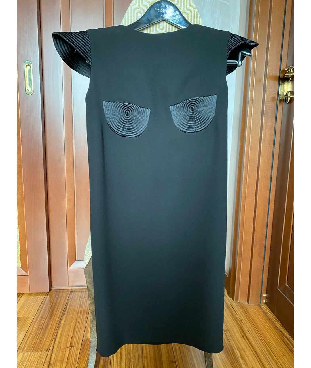 JEAN PAUL GAULTIER Черное ацетатное коктейльное платье, фото 5