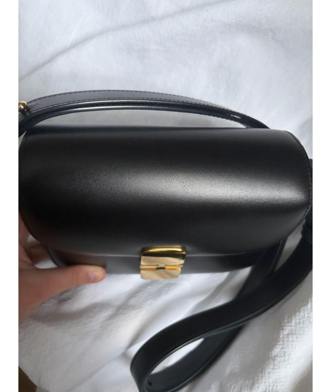 A.P.C. Черная кожаная сумка через плечо, фото 5