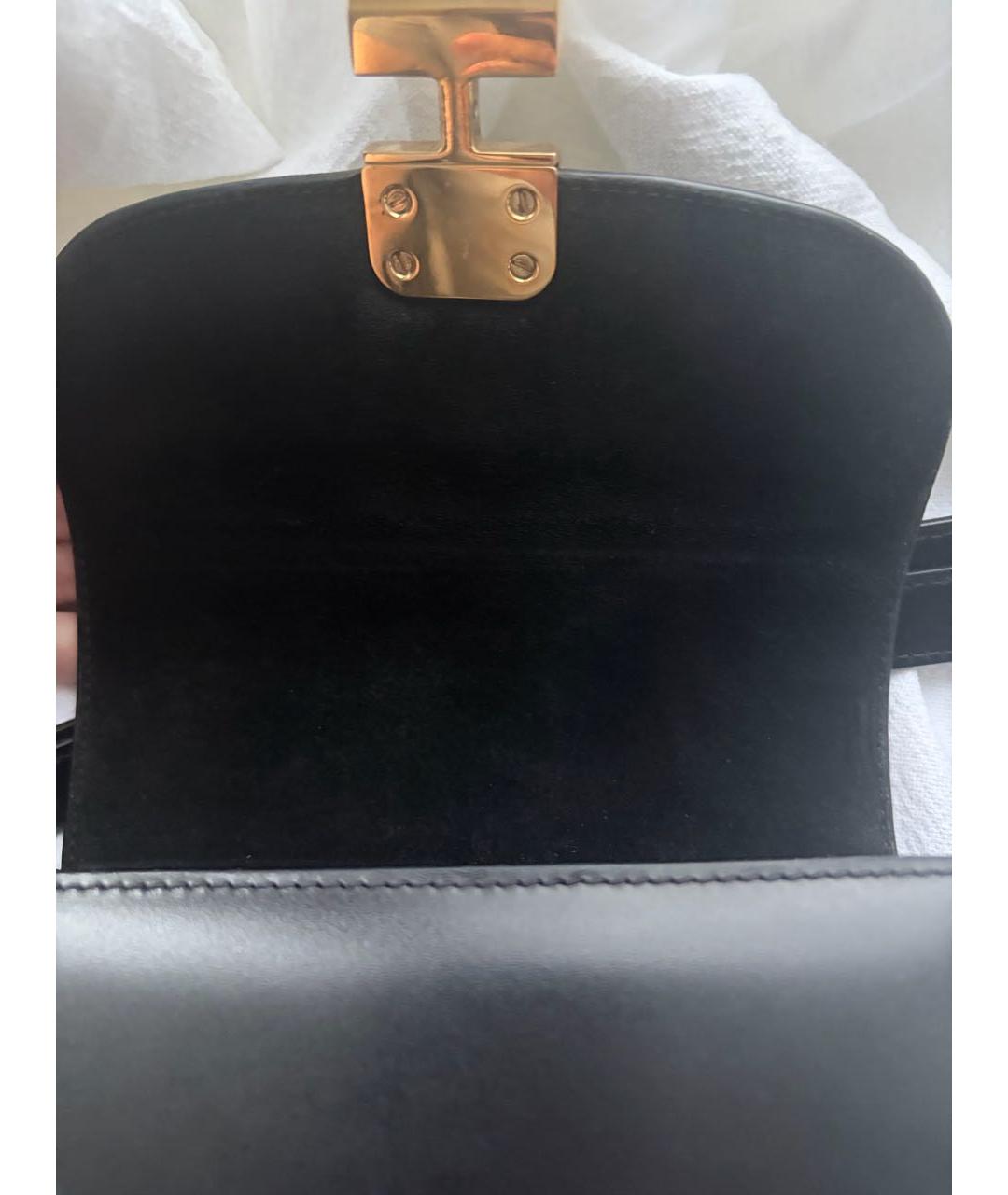 A.P.C. Черная кожаная сумка через плечо, фото 4