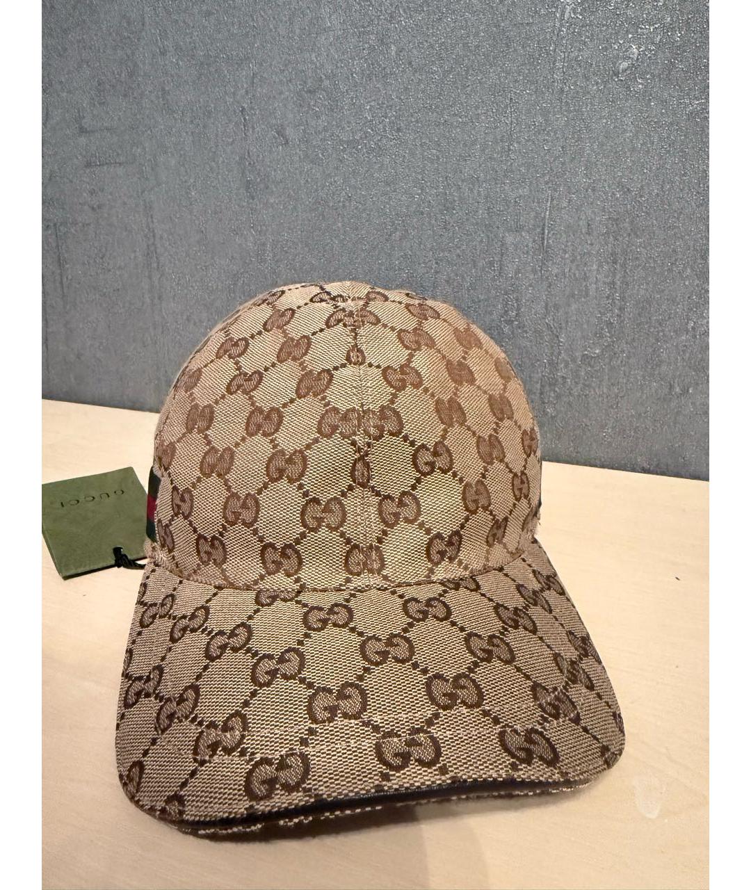 GUCCI Бежевая кепка/бейсболка, фото 4